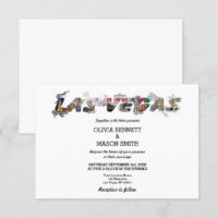 Viva Las Vegas Destination Wedding Invitation