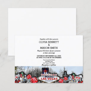Viva Las Vegas Destination Wedding Invitation