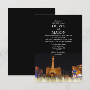 Viva Las Vegas Destination Wedding Invitation