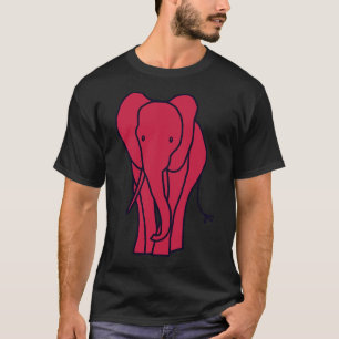 Viva Magenta Colour of the Year 2023 Elephant T-Shirt