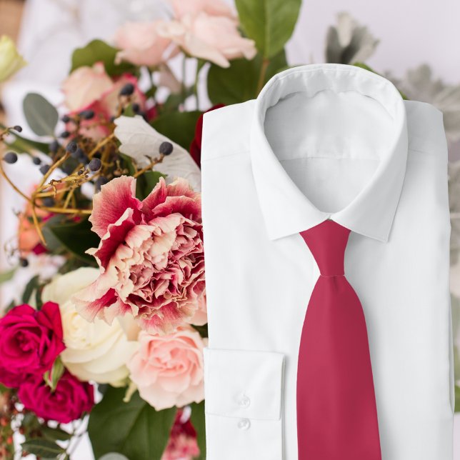 Viva Magenta Coordinating Wedding Neck Tie (Creator Uploaded)