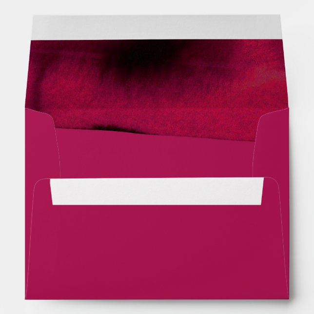 Viva Magenta, Modern  Envelope (Back (Bottom))