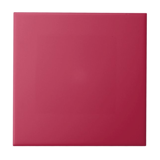 Viva Magenta Solid Colour Ceramic Tile (Front)