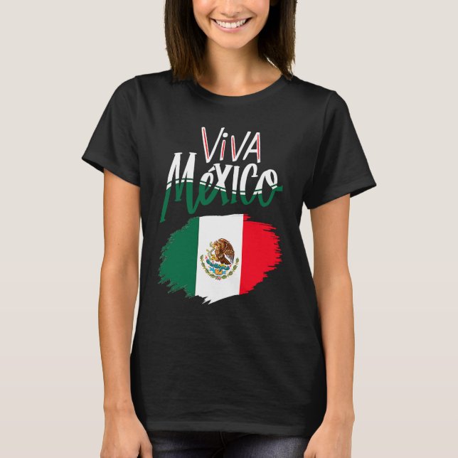 Viva Mexica 16th September Independence Day Mexica T-Shirt (Front)