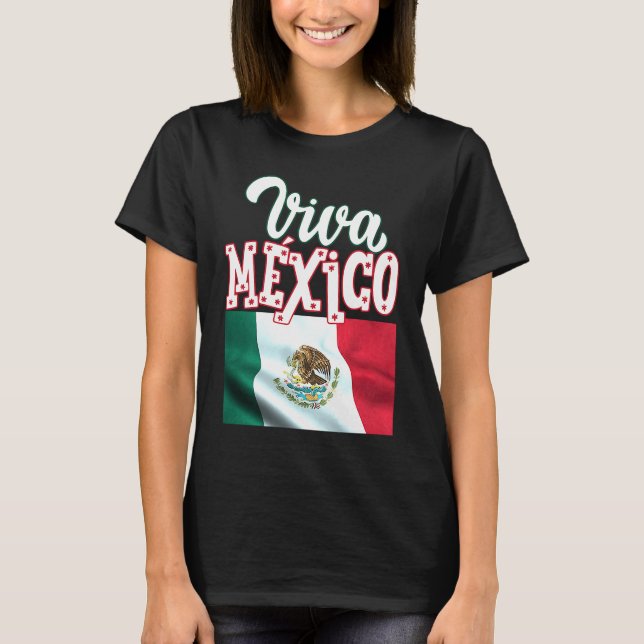 Viva Mexica 16th September Independence Day Mexica T-Shirt (Front)