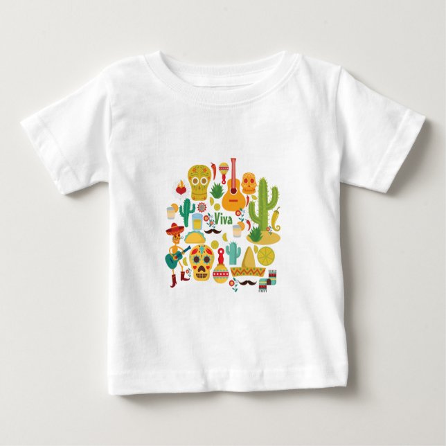viva mexico baby T-Shirt (Front)