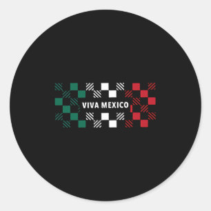 Viva Mexico Boy Girl Kids Mexican Independence Lon Classic Round Sticker