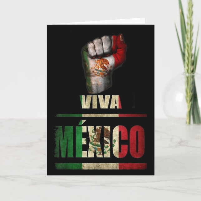 Viva Mexico Cabrones And Christmas Mexico Women Ki Card (Front)