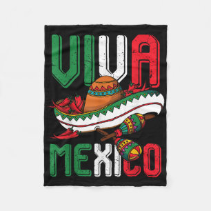 Viva Mexico Cinco De Mayo Fleece Blanket