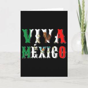 Viva Mexico Flag For Mexican Independence Day Cinc Card