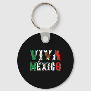Viva Mexico Flag For Mexican Independence Day Cinc Key Ring