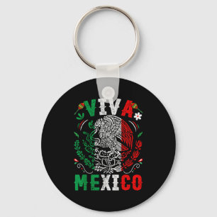 Viva mexico flag mexican independence day men key ring