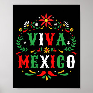 Viva Mexico For Mexican Independence Day And Cinco Poster