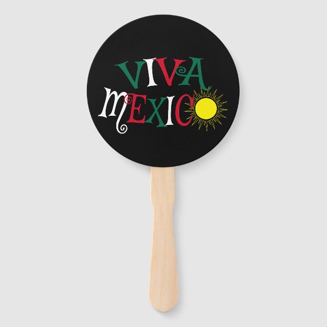 Viva Mexico Hand Fan (Front)