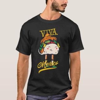 Viva Mexico Happy Cute Taco Cinco De Mayo Costume T-Shirt
