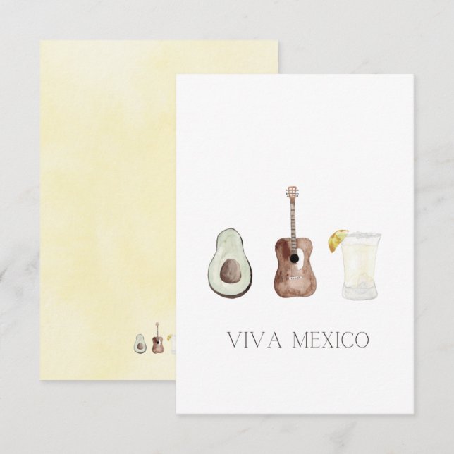 Viva Mexico  Invitation (Front/Back)