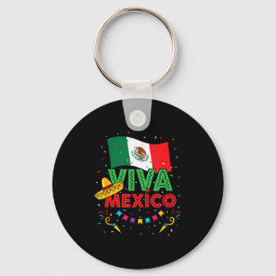 Viva mexico kids mexican flag cinco de mayo key ring
