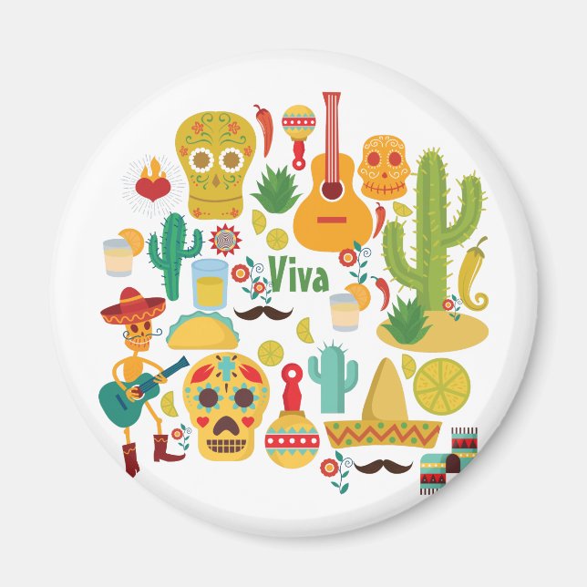 viva mexico magnet (Front)