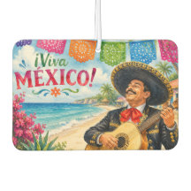 Viva Mexico Mariachi guitar beach souvenir
