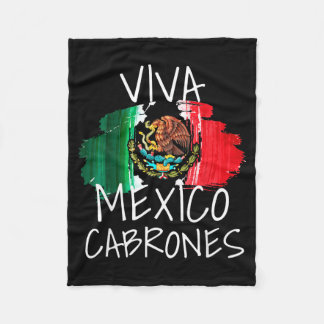 Viva Mexico Mexican Independence Day 15 September Fleece Blanket