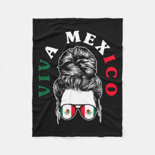 Viva mexico mexican pride flag mexico rootsViva me Fleece Blanket