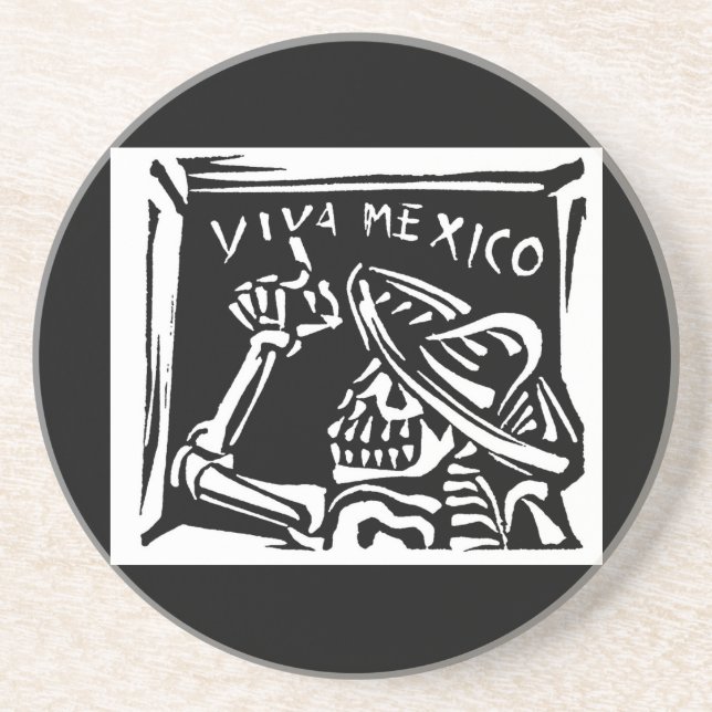 Viva Mexico- Mexico's "Day of the Dead" Coaster (Front)