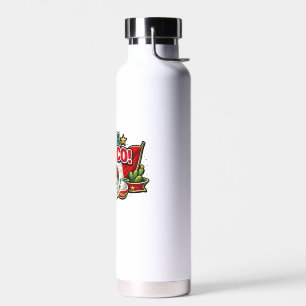 Viva Mexico Patriotic Typography Mexican Water Bottle