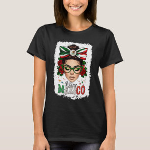 Viva Mexico-Shirt Women Mexican Flag Independence T-Shirt