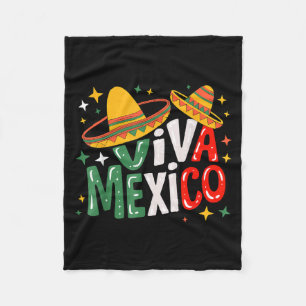 Viva mexico toddler girls boys mexican flag fleece blanket