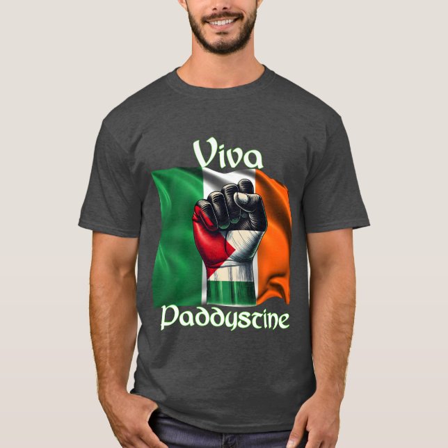 Viva Paddystine IrelandPalestine Solidarity friend T-Shirt (Front)