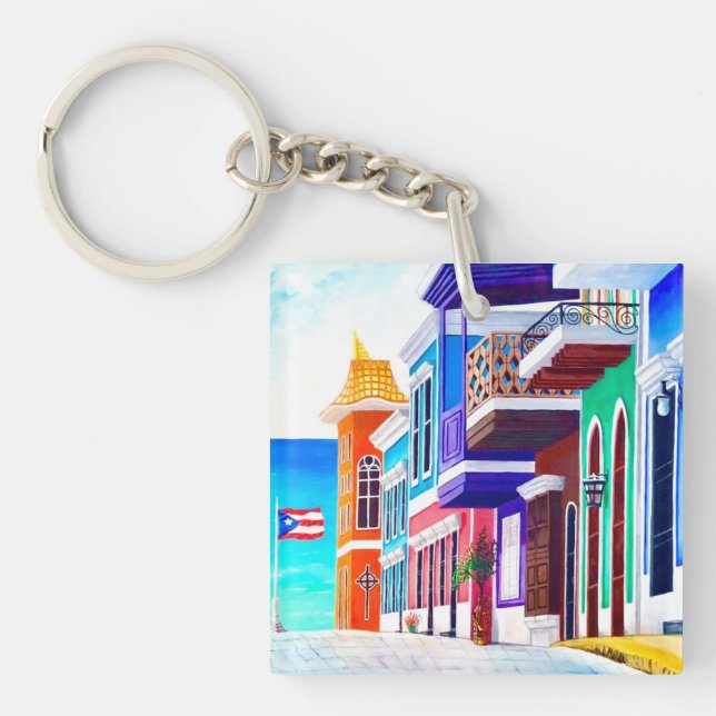 ¡Viva Puerto Rico! Key Ring (Front)