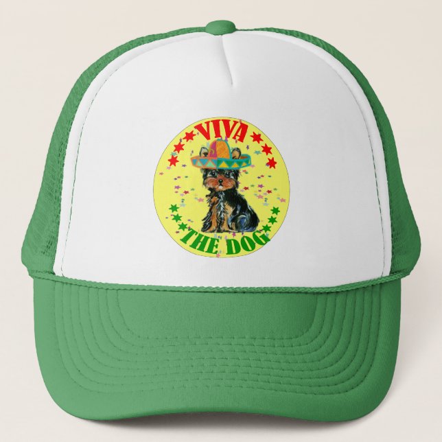 VIVA YORKIE POO TRUCKER HAT (Front)