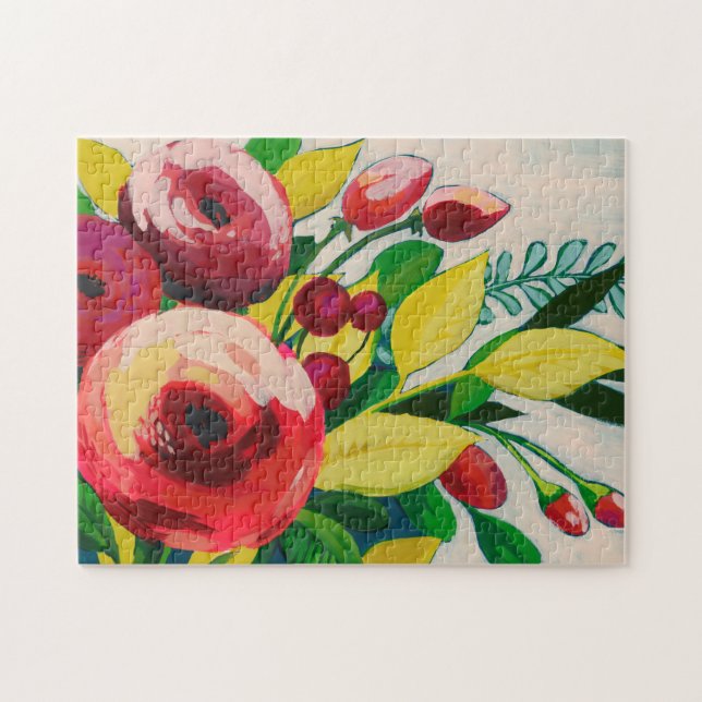 Vivacious Blooms Jigsaw Puzzle (Horizontal)