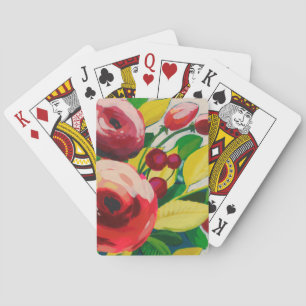 Vivacious Blooms Playing Cards