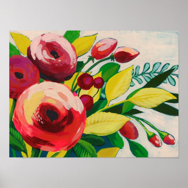 Vivacious Blooms Poster (Front)