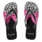 Vivacious Dark Pink Ribbon Leopard Print With Name