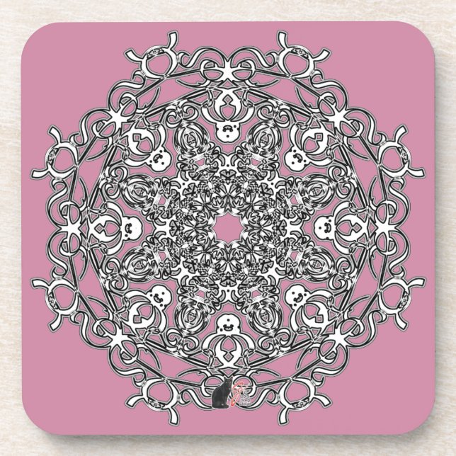 Vivacious Octa Glyph Dawn Coaster (Front)