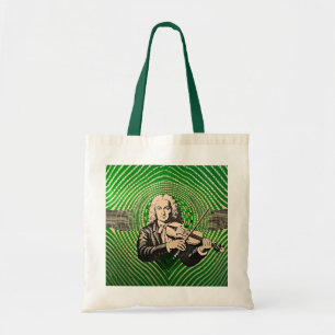 Vivaldi Portrait in BAUHAUS optical illusion style Tote Bag