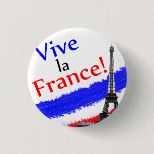 Vive la France! 3 Cm Round Badge
