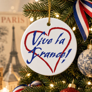 Vive la France Christmas Ornament