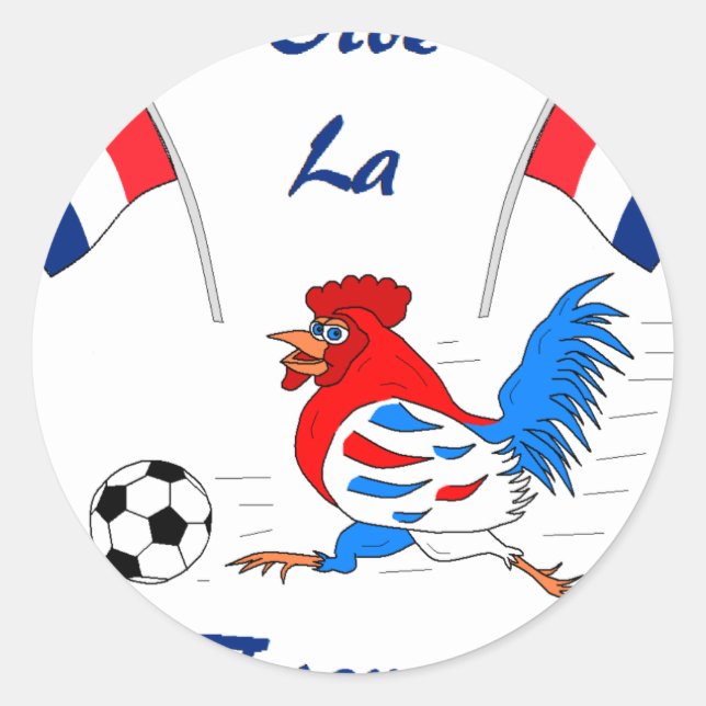 Vive La France Classic Round Sticker (Front)