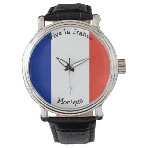 Vive la France Flag graphic Watch