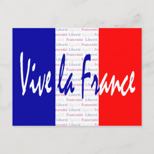 Vive La France French Flag Francophile's Postcard