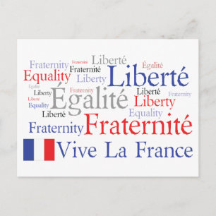 Vive La France French Flag Francophile's Postcard