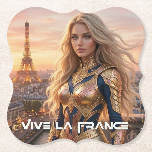 VIVE LA FRANCE - PARIS PAPER COASTER (Front)