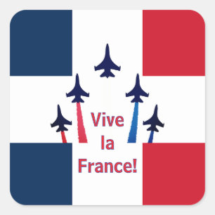 Vive la France Square Sticker