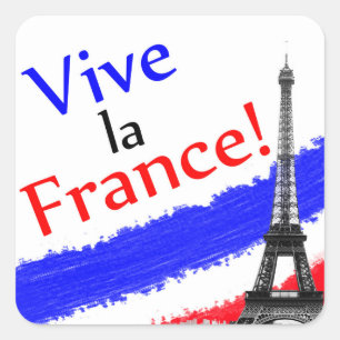 Vive la France! Square Sticker