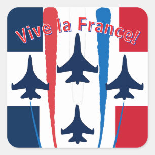 Vive la France Square Sticker