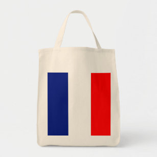 VIVE LA FRANCE tricolor STRIPE20 canvas tote bags
