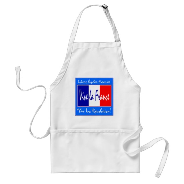 Vive La France, Vive La Révolution, French Chef Standard Apron (Front)
